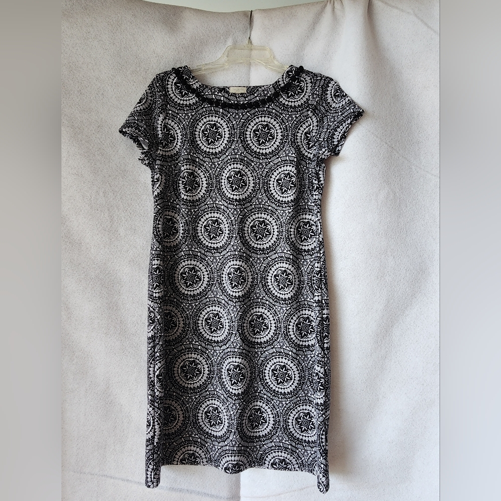 Talbots black and white dress-size small petite